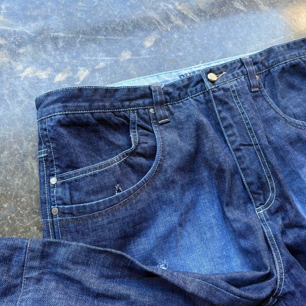 Baggy‎ Vintage Phat Farm Wide Leg Blue Jeans - Picture 5 of 7